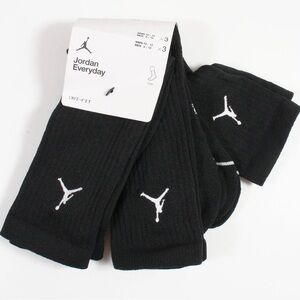 Nike Air Jordan Dri-fit Everyday Crew Socks 3 pack black